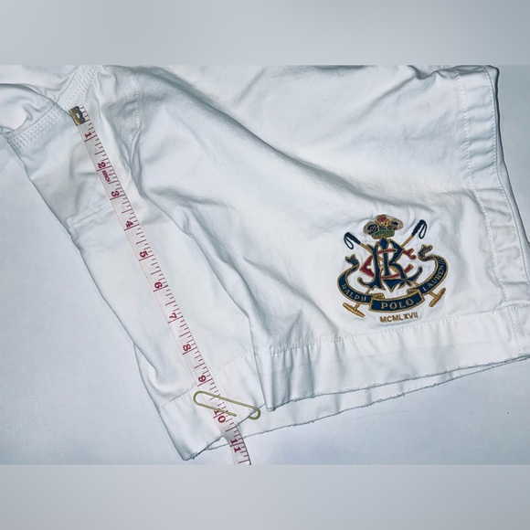Vintage Polo Ralph Lauren Number 4 White Shorts - Picture 4 of 4